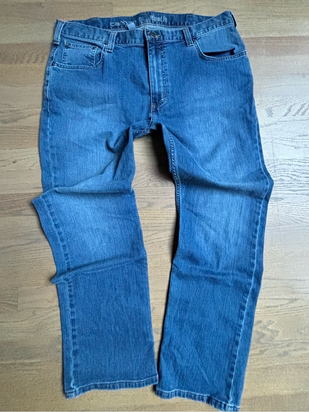 Carhartt Relaxed Fit Straight Leg Jeans Men’s 38x30 Medium Wash Denim Utility